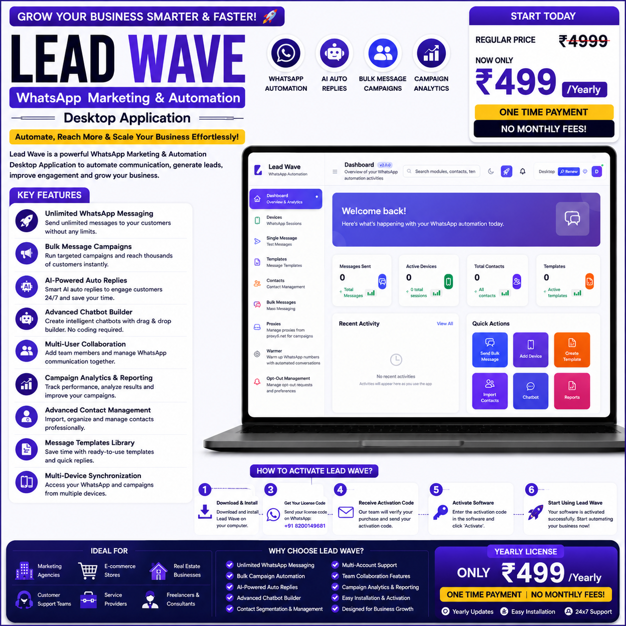 Lead Wave Lead Wave – WhatsApp Bulk Message Sender - Image 1